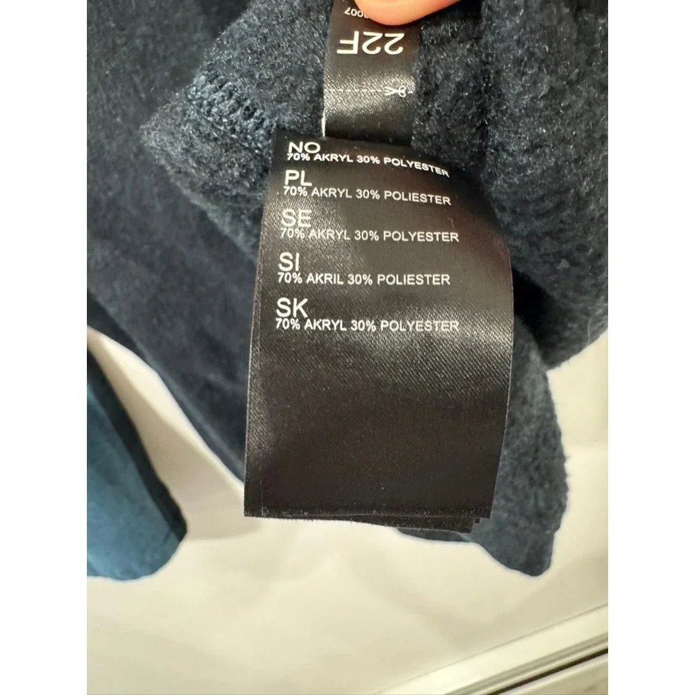 Kuhl Interceptr Quarter Zip Pullover Fleece Mens Large Black Blue Sweater